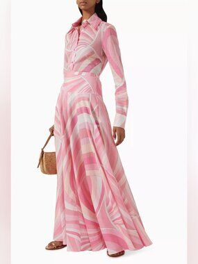 Pucci Iride-print Maxi Skirt in Cotton-muslin